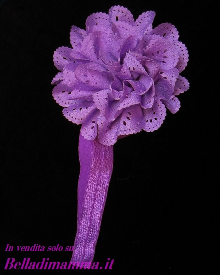 Fascia Capelli Neonata Elegante lilla